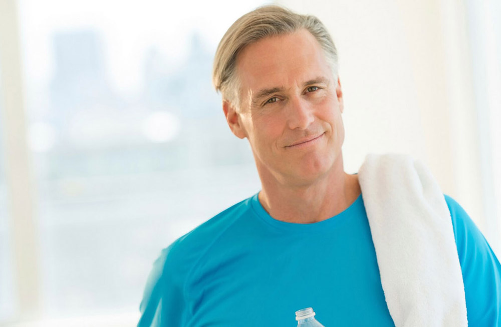 Benefits of Sermorelin Injections Older Man with a Towel